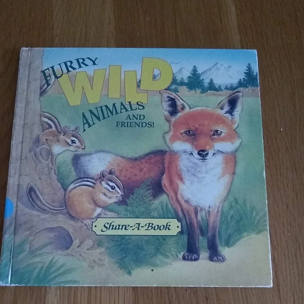 Furry wild animals and friends 1993 Hardcover Vintage